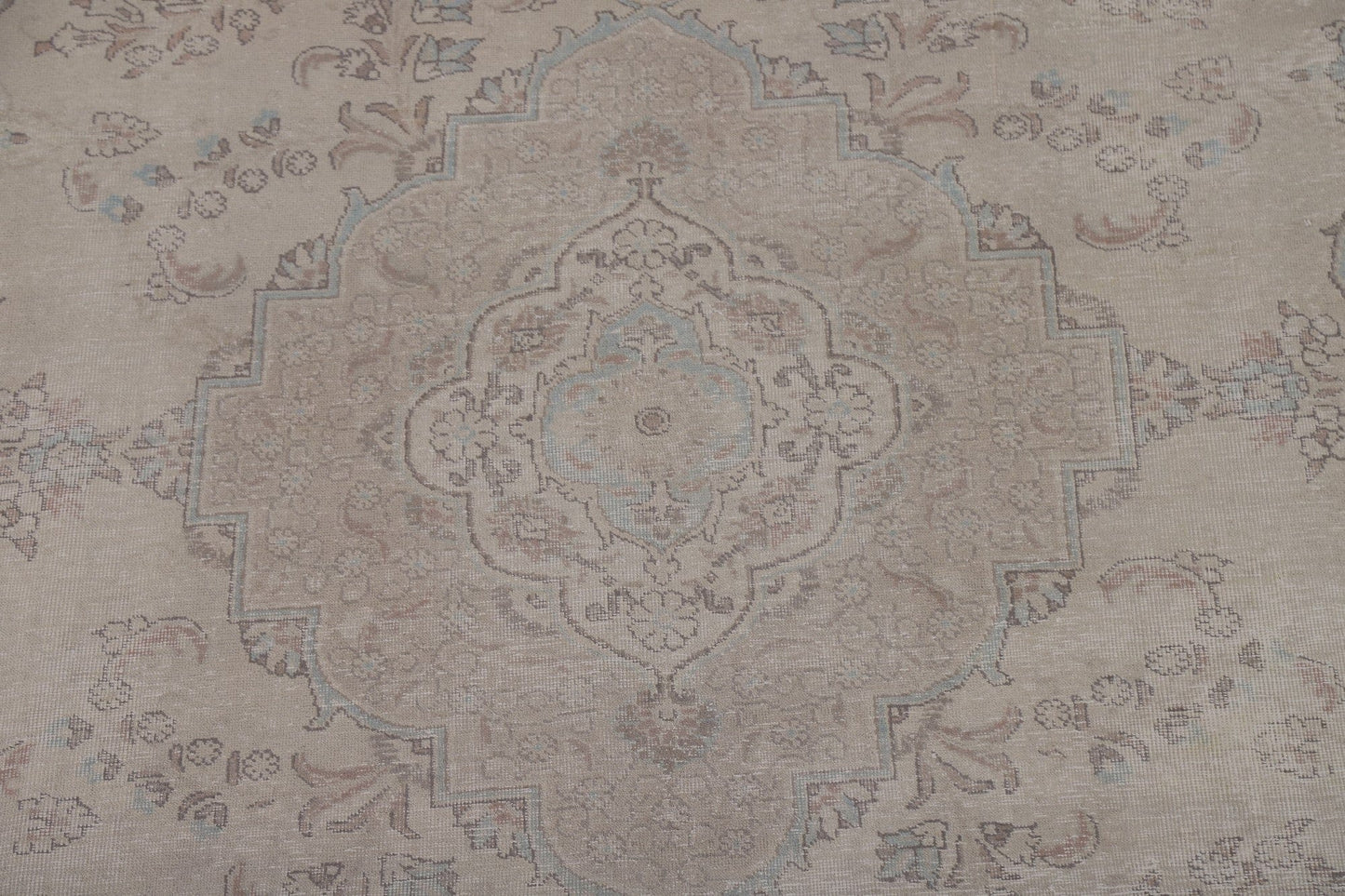 Wool Distressed Tabriz Persian Area Rug 10x13