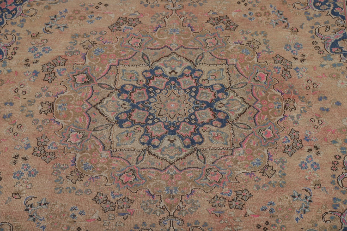 Handmade Wool Mashad Persian Area Rug 9x12