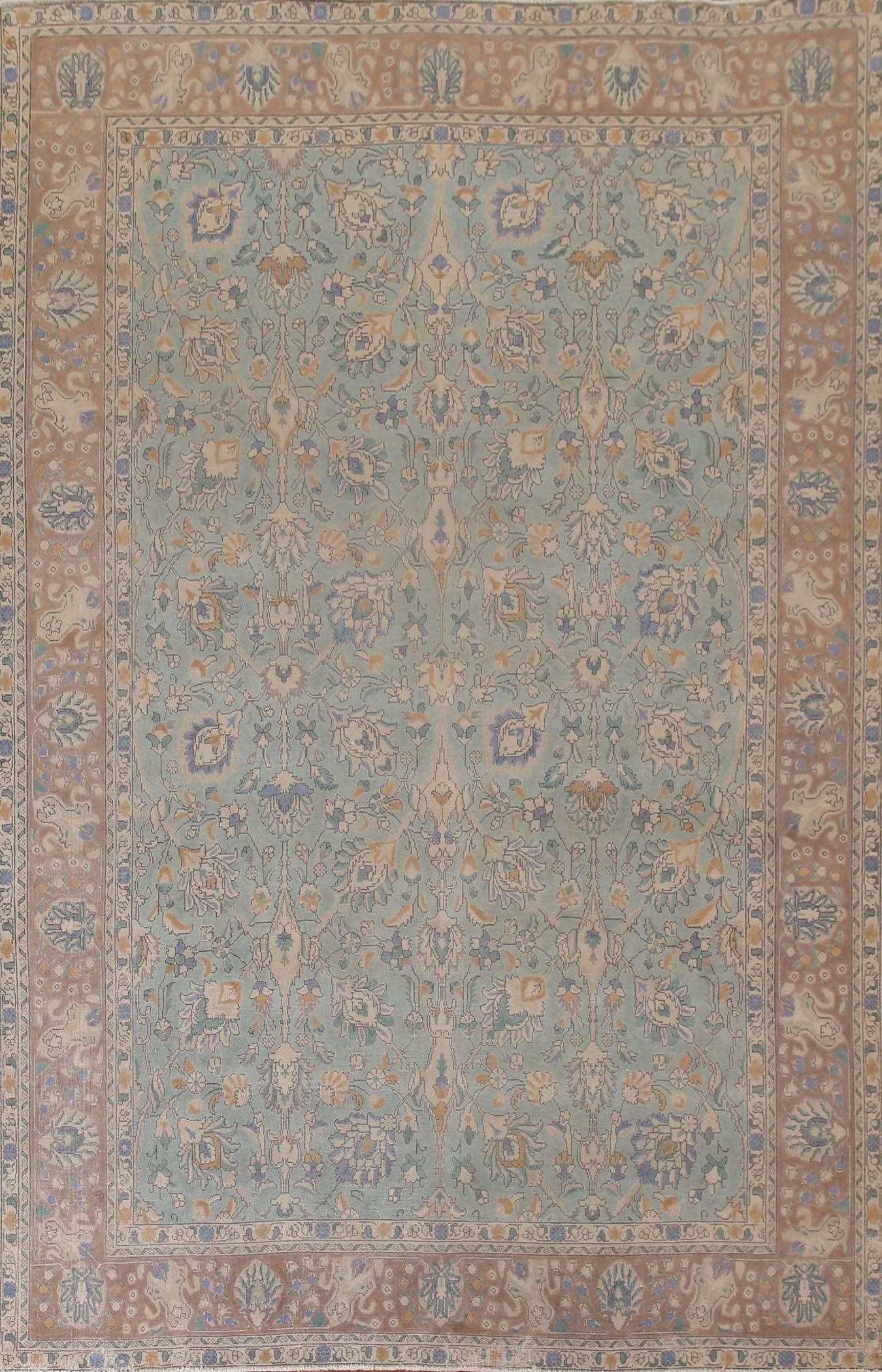 Floral Tabriz Persian Area Rug 8x11