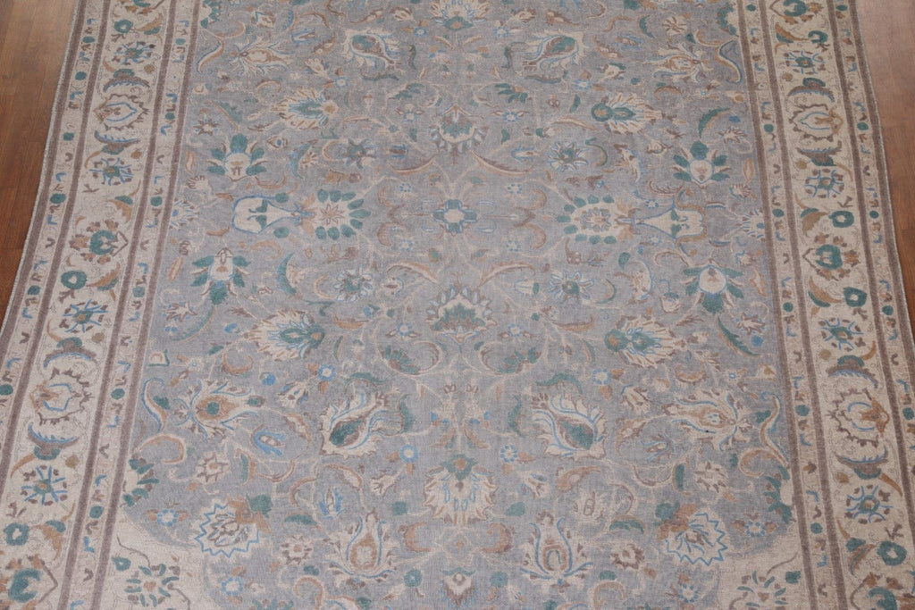 Gray Wool Tabriz Persian Area Rug 10x12