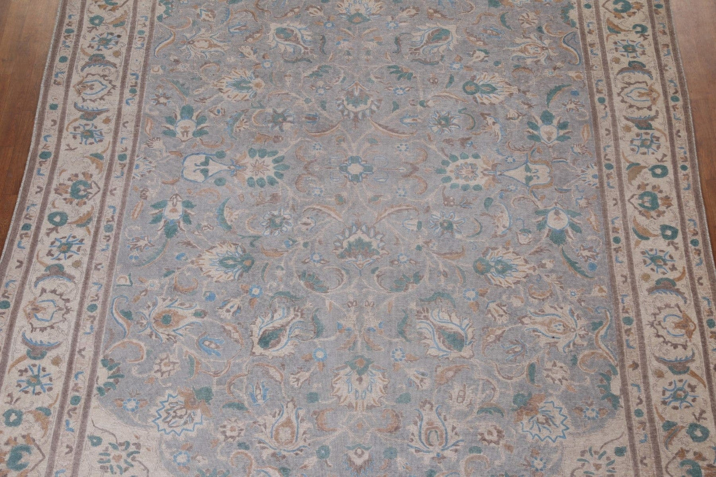 Gray Wool Tabriz Persian Area Rug 10x12