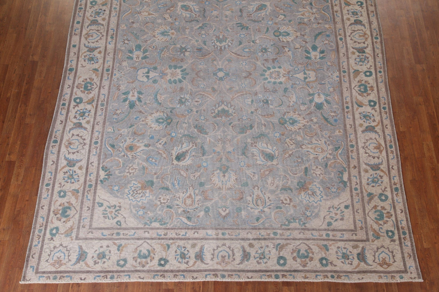 Gray Wool Tabriz Persian Area Rug 10x12