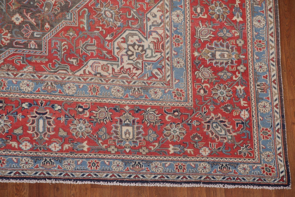 Vintage Tabriz Persian Large Area Rug 10x14