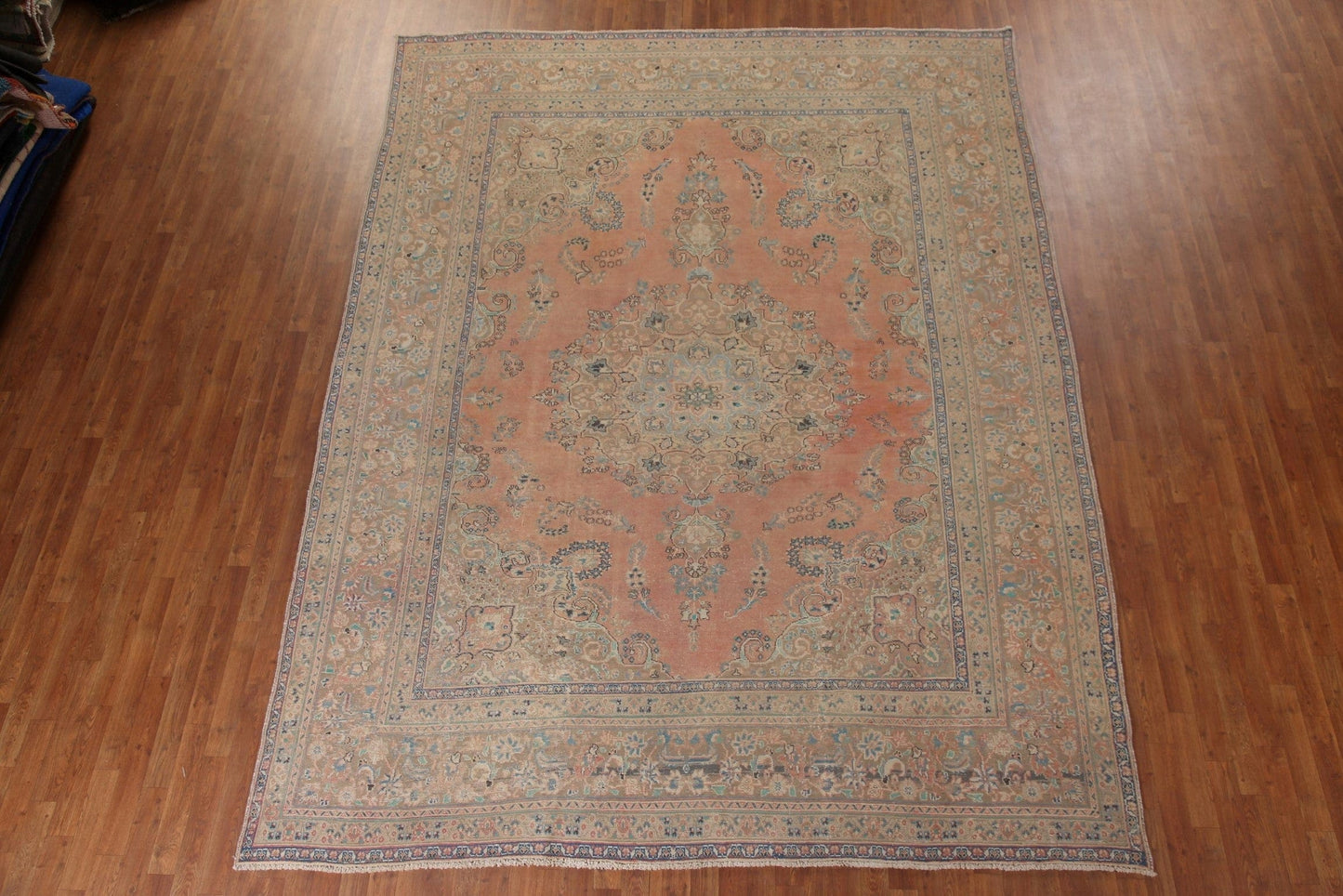 Vintage Tabriz Persian Area Rug 9x12