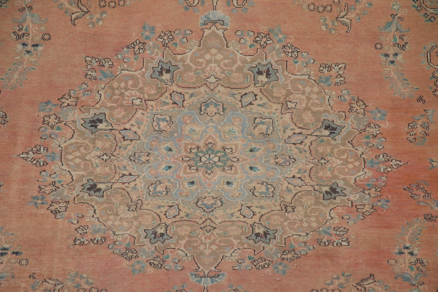 Vintage Tabriz Persian Area Rug 9x12