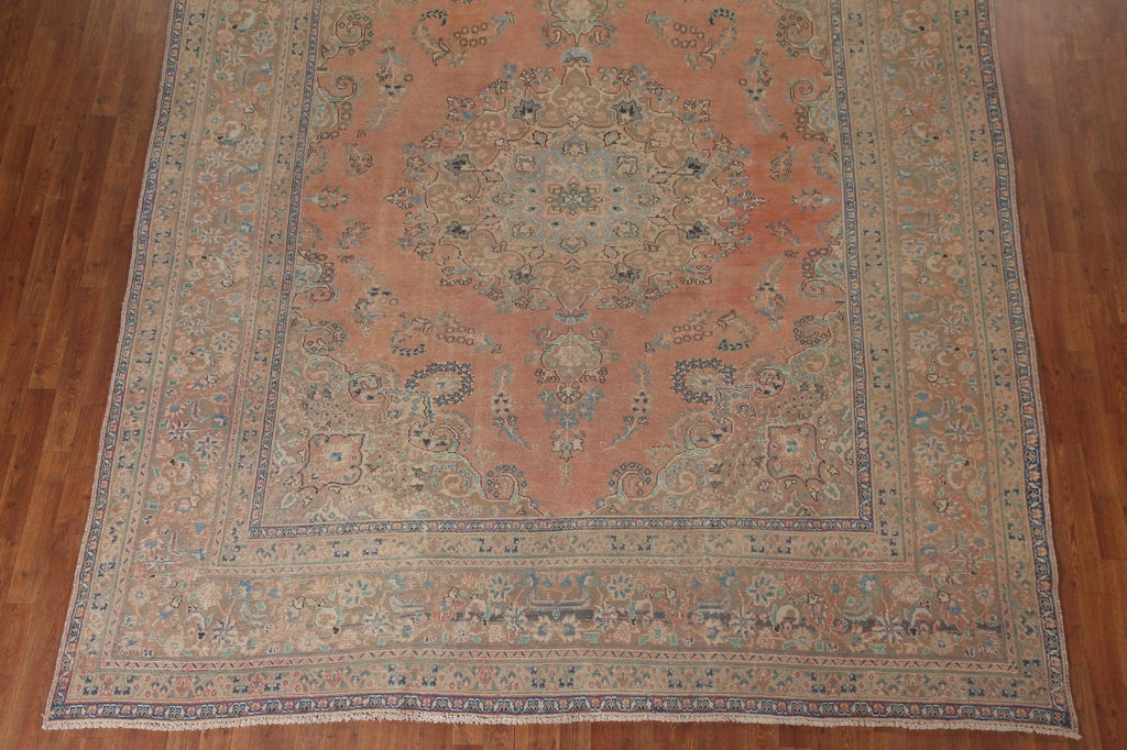 Vintage Tabriz Persian Area Rug 9x12