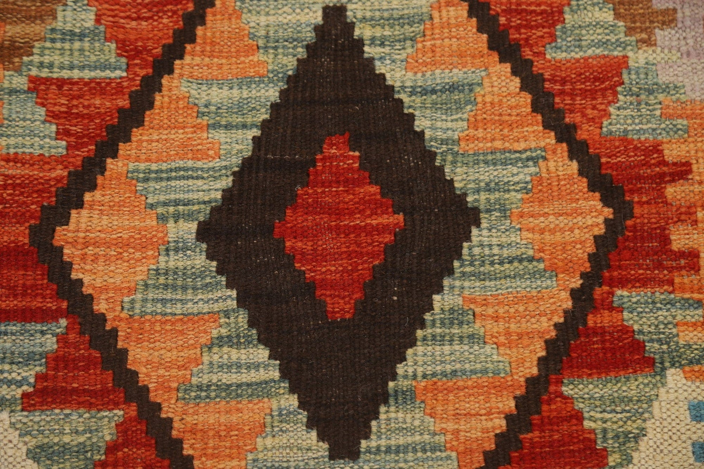 Reversible Wool Kilim Oriental Runner Rug 3x10