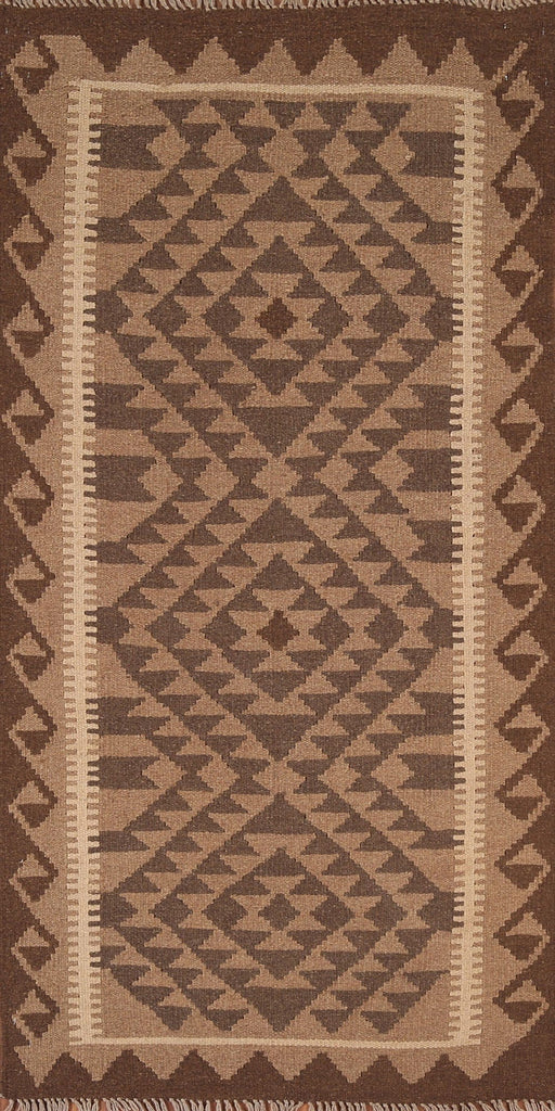 Kilim Reversible Wool Area Rug 3x6