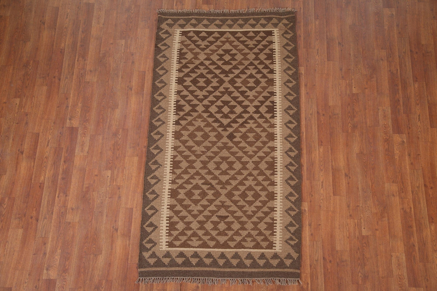 Kilim Reversible Wool Area Rug 3x6