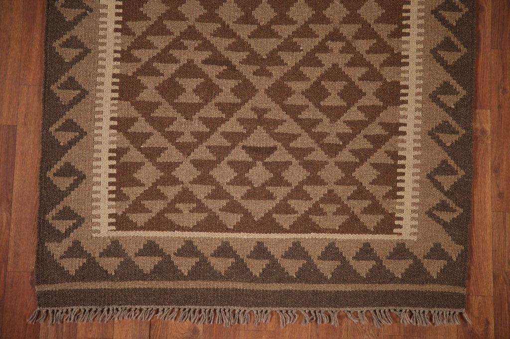 Kilim Reversible Wool Area Rug 3x6