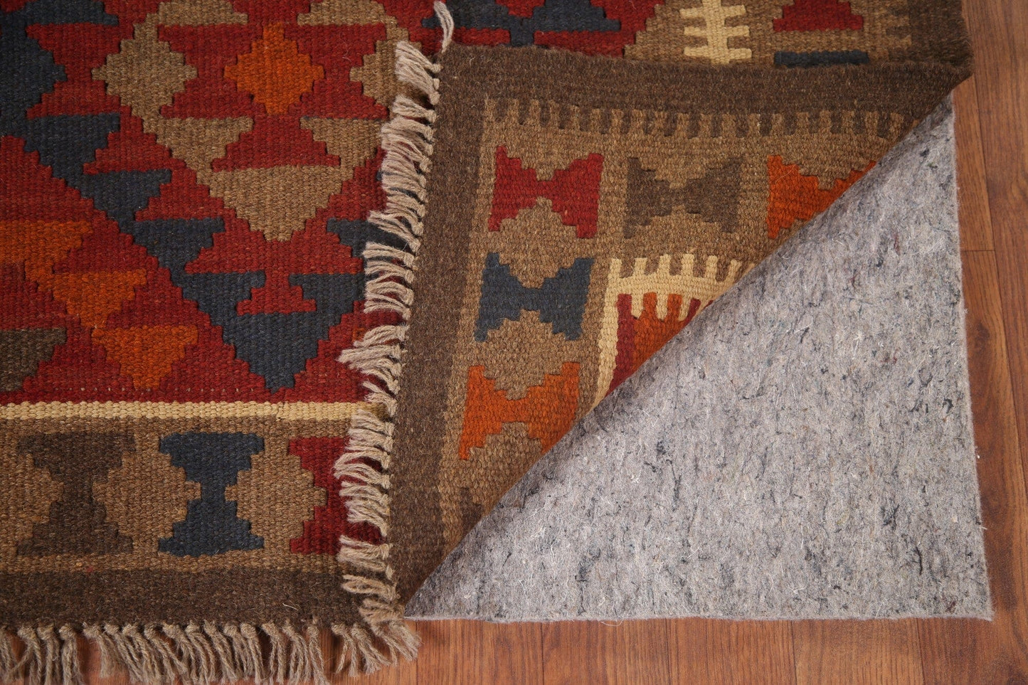 Reversible Wool Kilim Oriental Area Rug 3x6