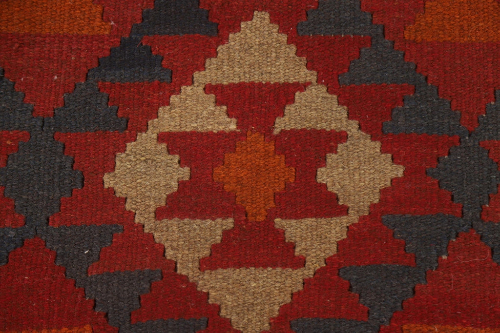 Geometric Kilim Oriental Runner Rug 3x7