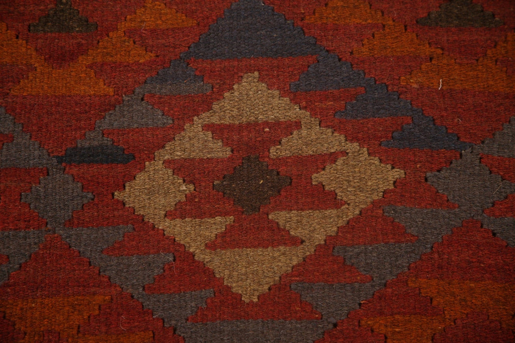 Reversible Wool Kilim Area Rug 3x6