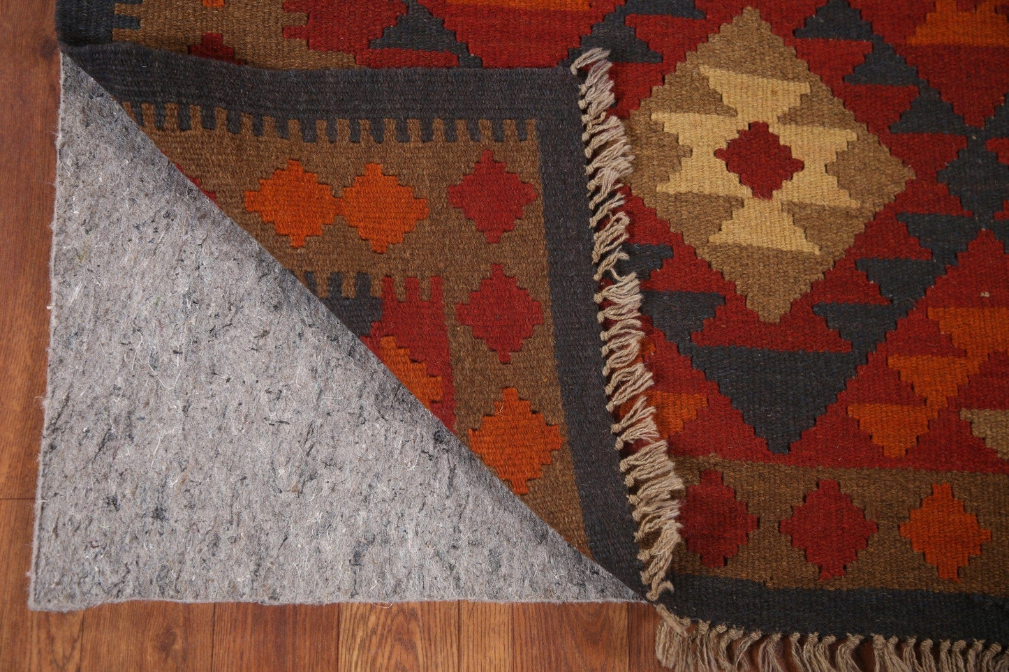 Geometric Kilim Oriental Runner Rug 3x7