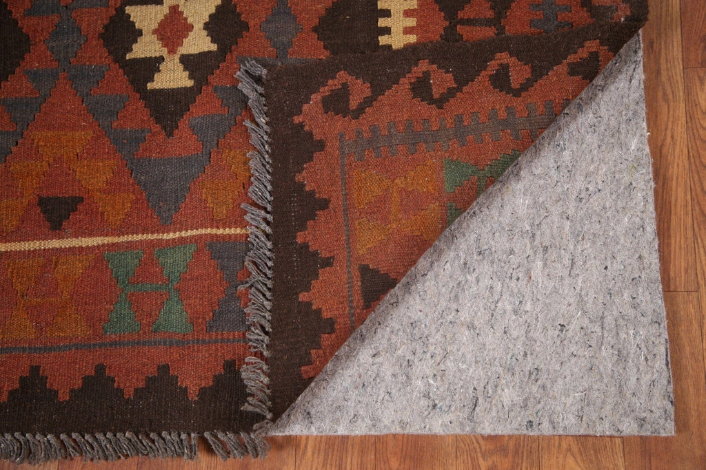 Reversible Wool Kilim Geometric Area Rug 4x7