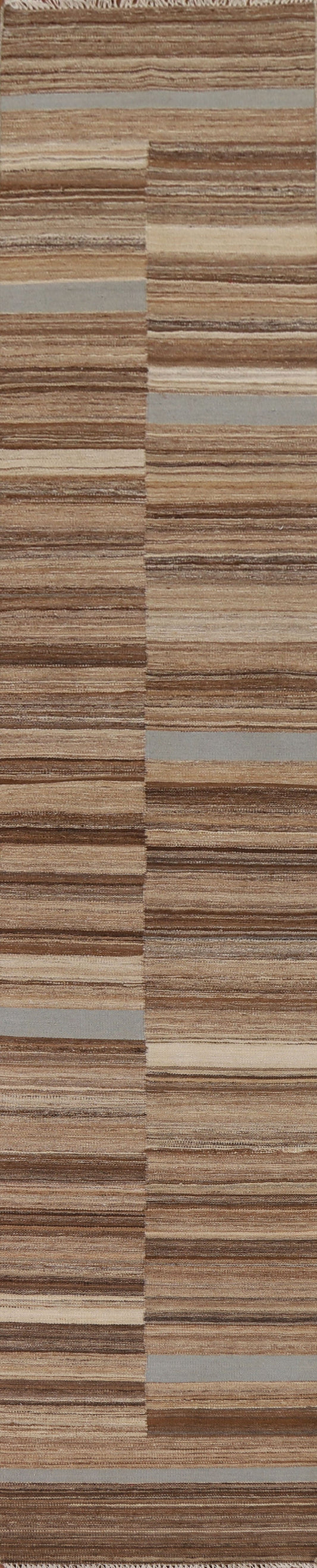 Striped Kilim Modern Runner Rug 2x14