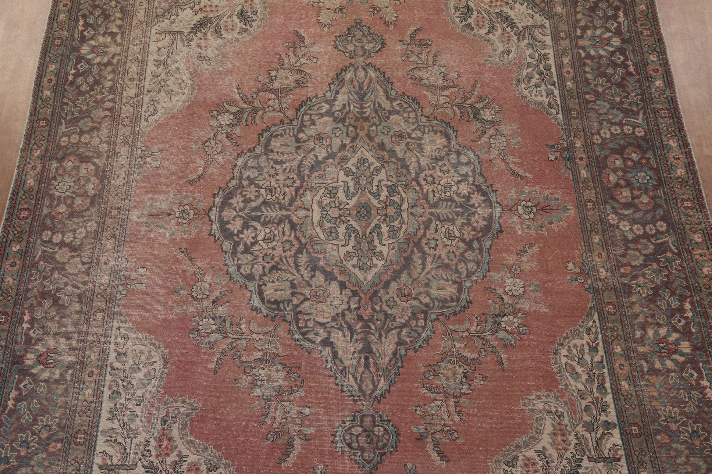 Distressed Tabriz Persian Area Rug 10x13