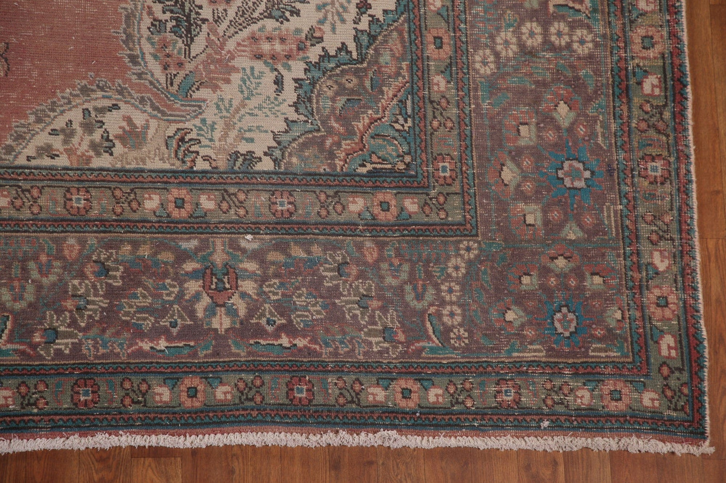 Distressed Tabriz Persian Area Rug 10x13