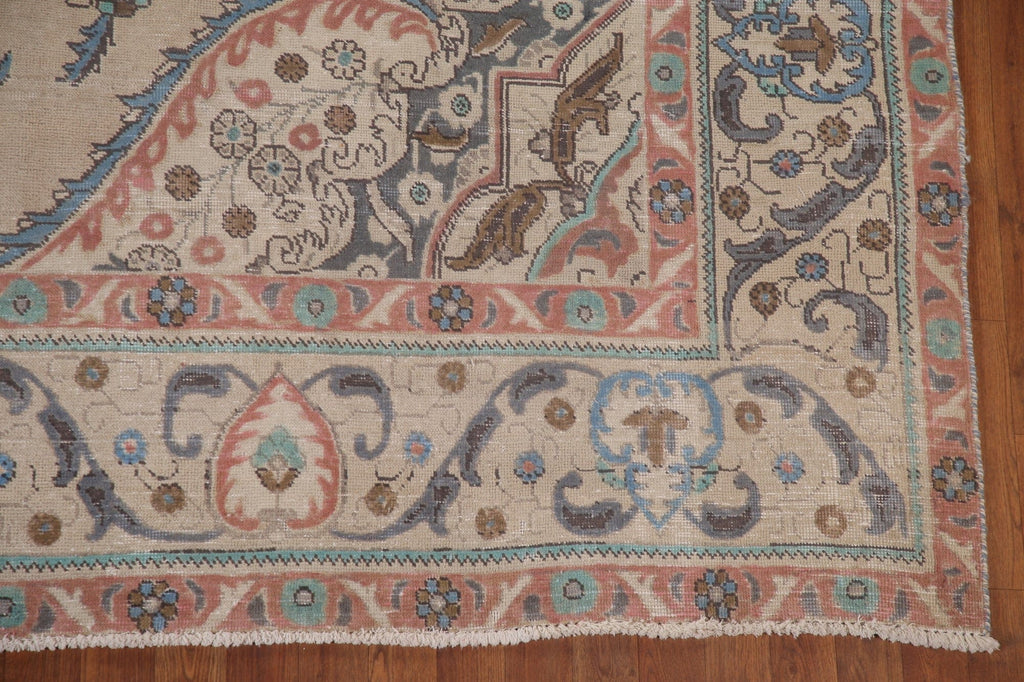 Vintage Tabriz Persian Area Rug 9x12