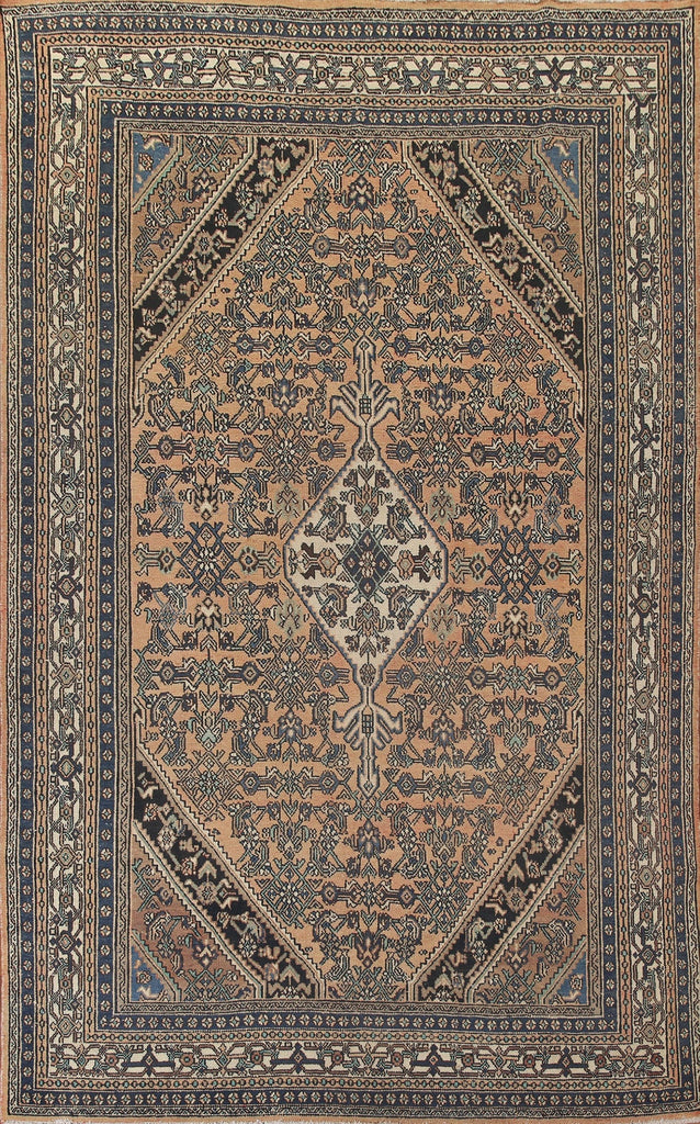 Geometric Hamedan Persian Area Rug 8x12