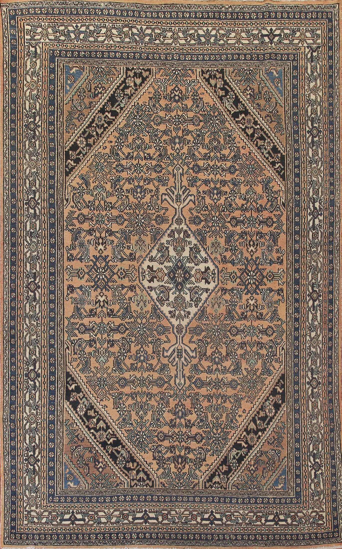 Geometric Hamedan Persian Area Rug 8x12