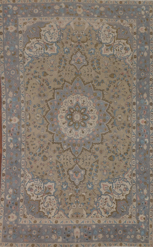 Vintage Wool Tabriz Persian Area Rug 7x10