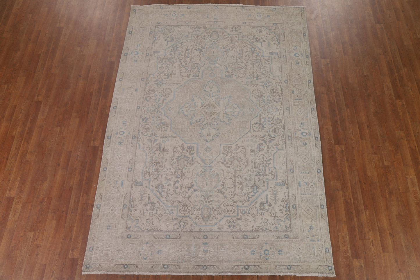 Wool Distressed Tabriz Persian Area Rug 7x10