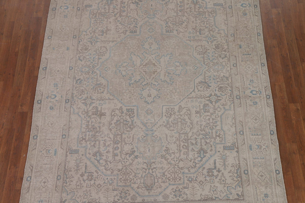 Wool Distressed Tabriz Persian Area Rug 7x10