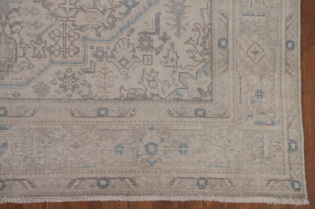 Wool Distressed Tabriz Persian Area Rug 7x10