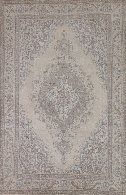 Distressed Tabriz Persian Area Rug 8x10