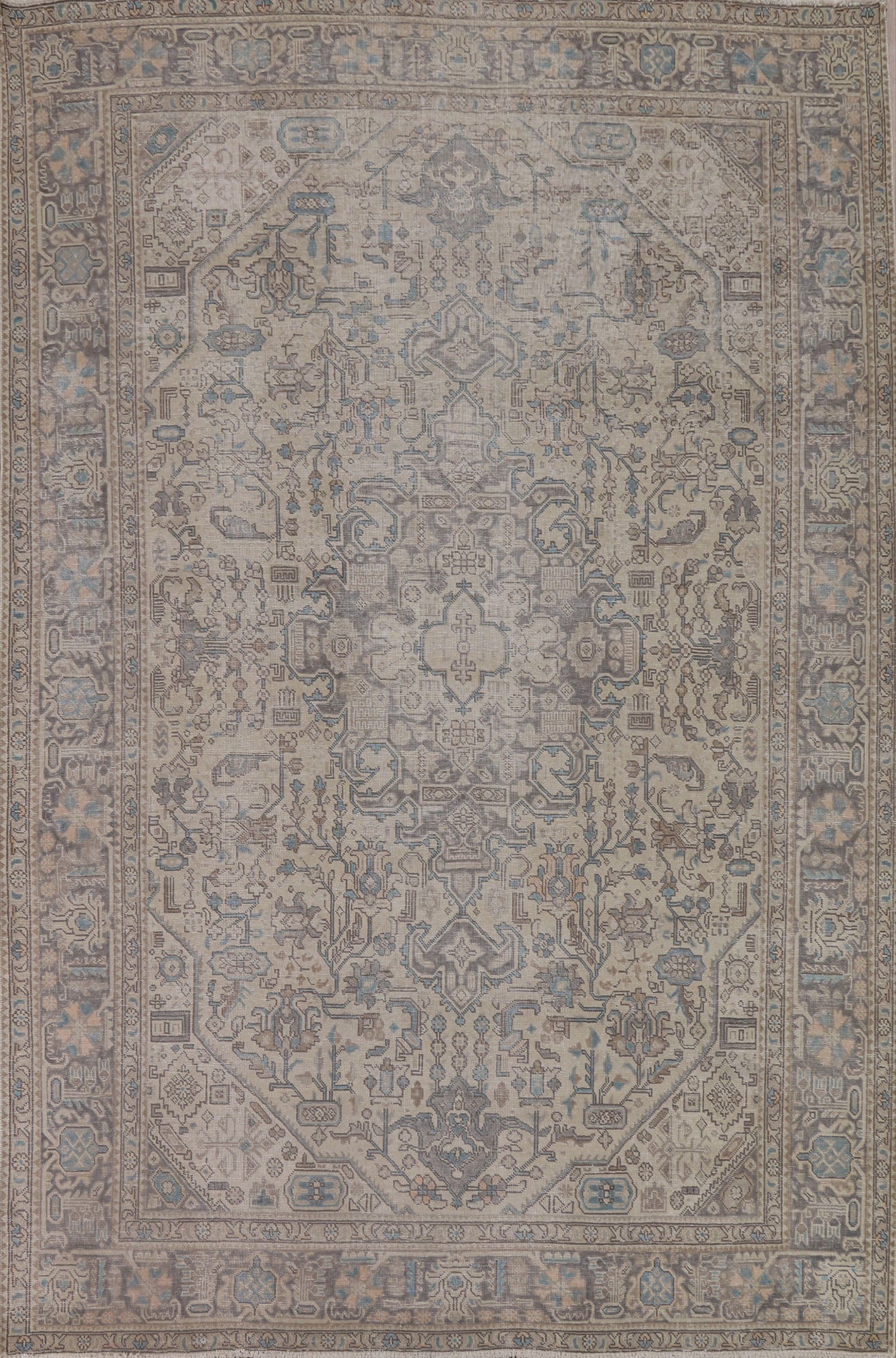 Vintage Wool Tabriz Persian Area Rug 8x11