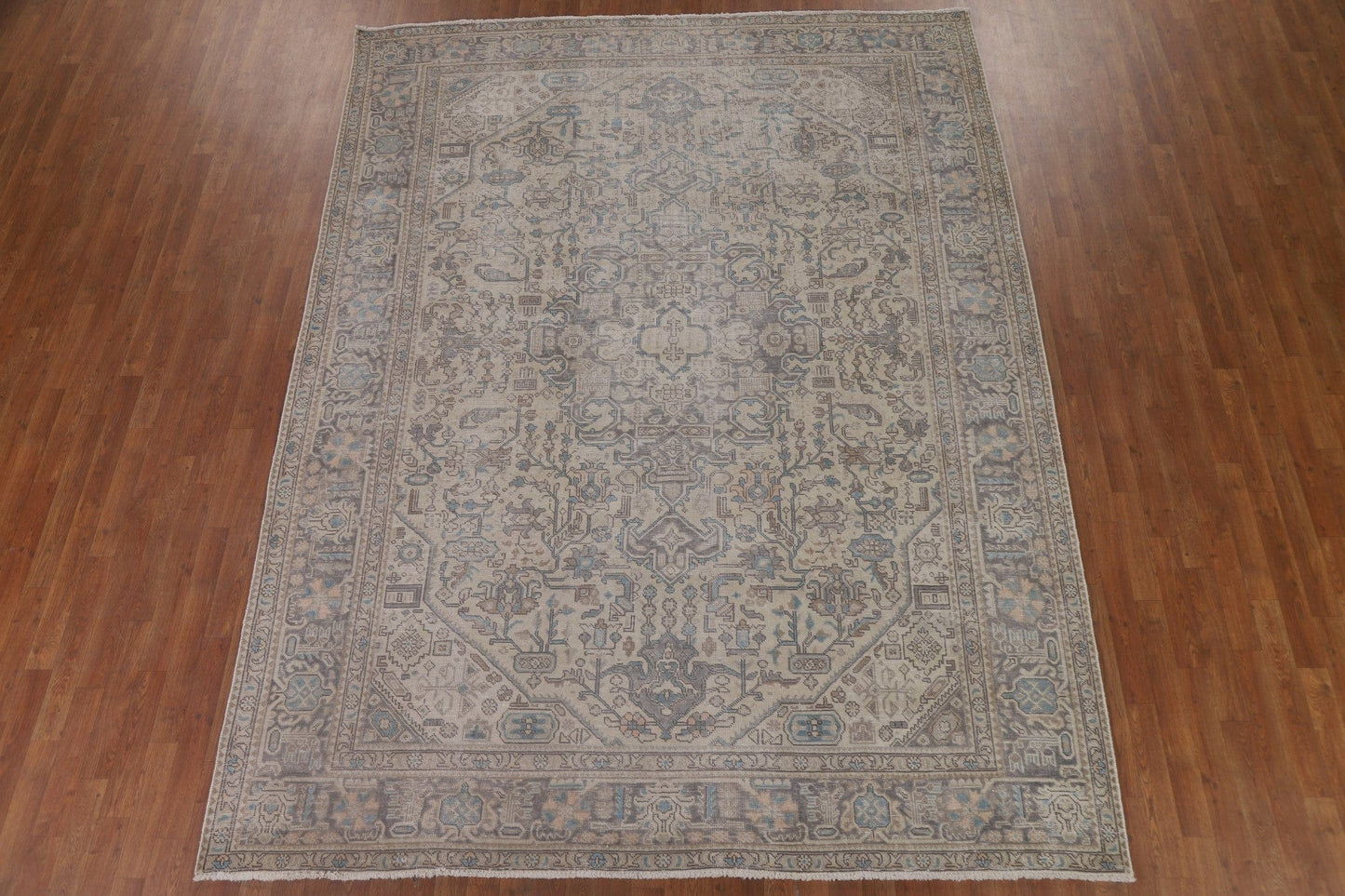 Vintage Wool Tabriz Persian Area Rug 8x11