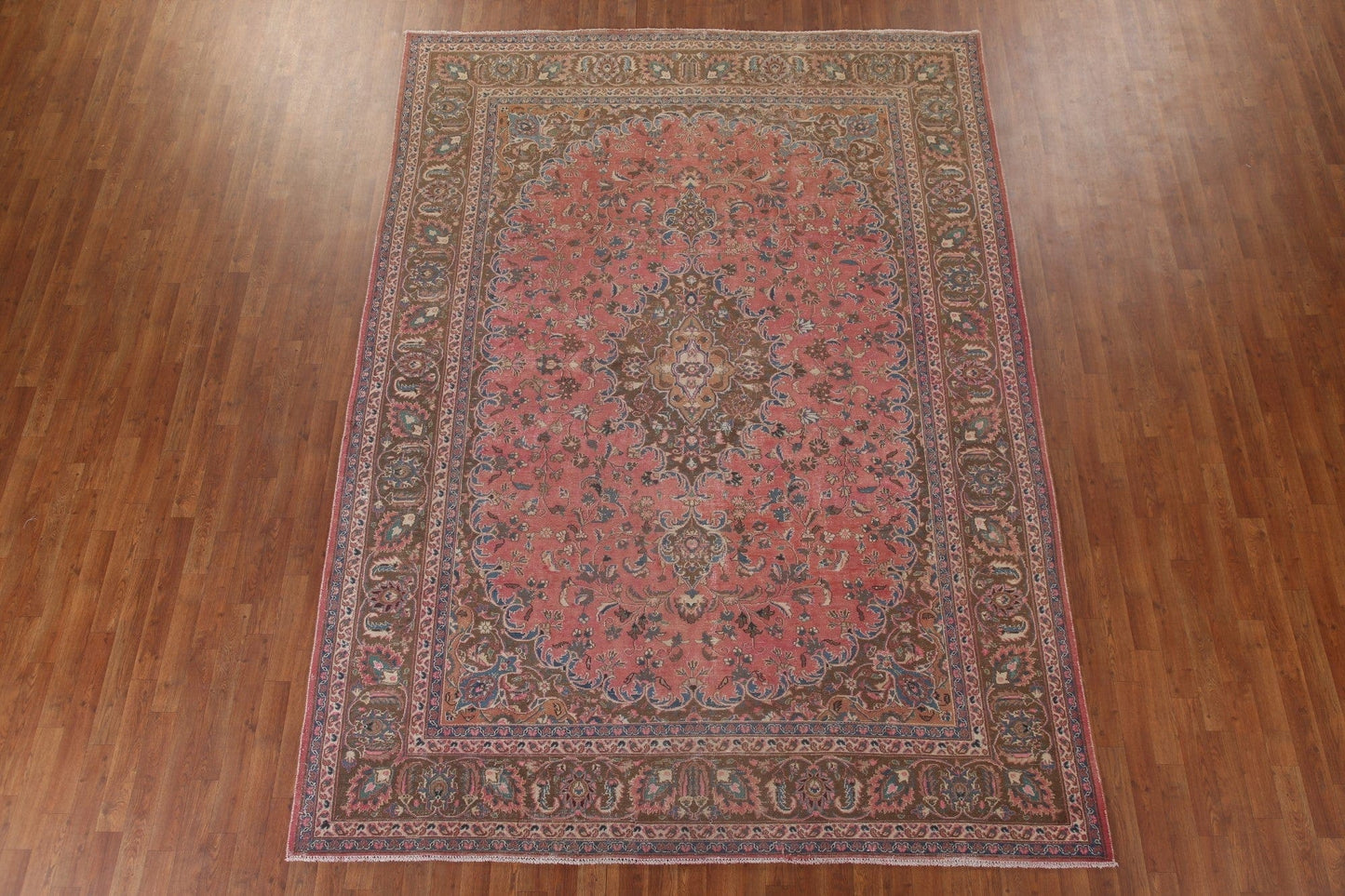 Vintage Mashad Persian Area Rug 8x11