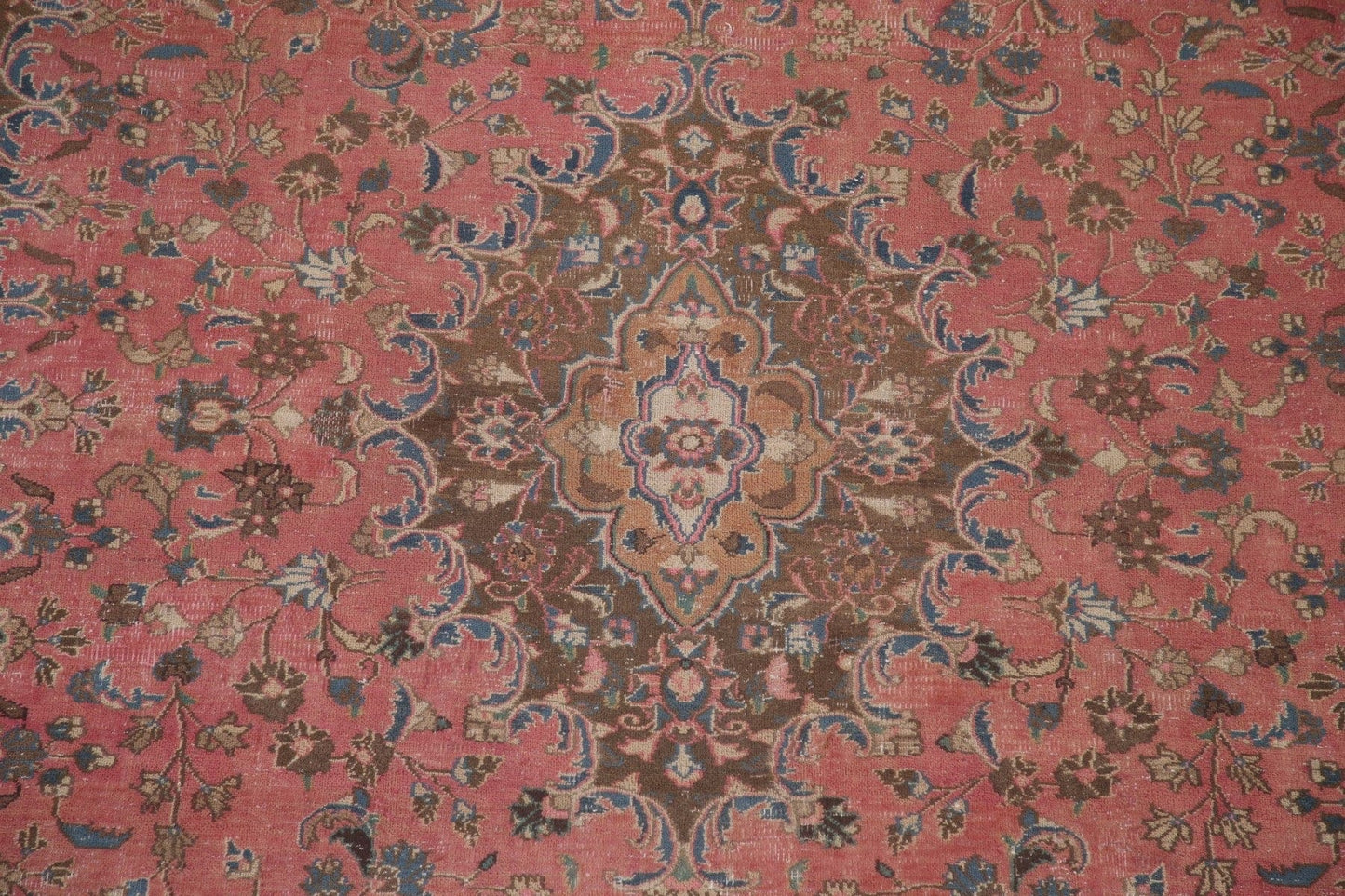 Vintage Mashad Persian Area Rug 8x11