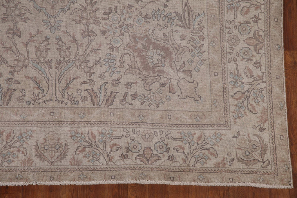 Distressed Tabriz Persian Area Rug 7x10