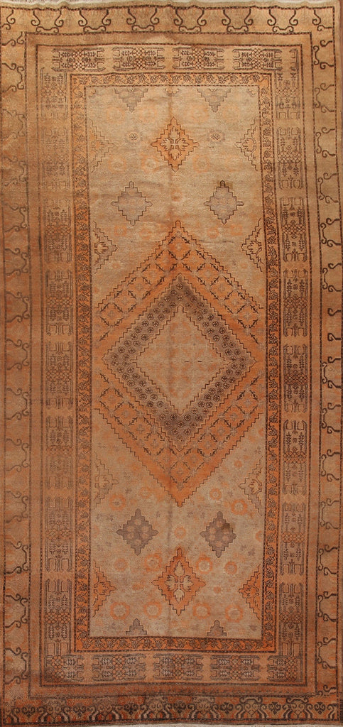 Vegetable Dye Oushak Turkish Area Rug 7x14