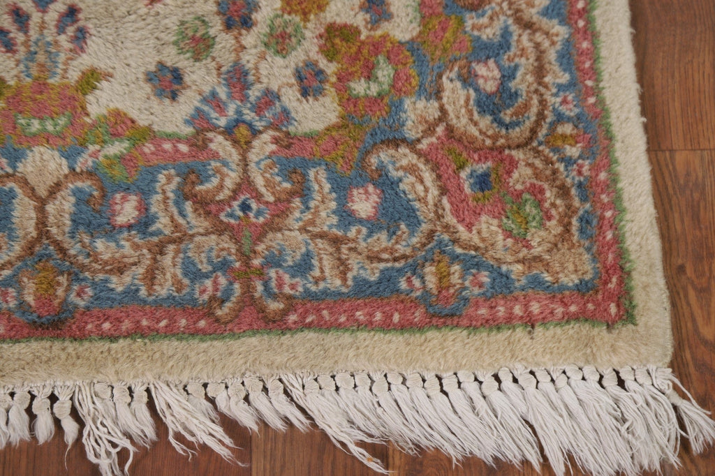 Vegetable Dye Kerman Persian Runner Rug 2x14