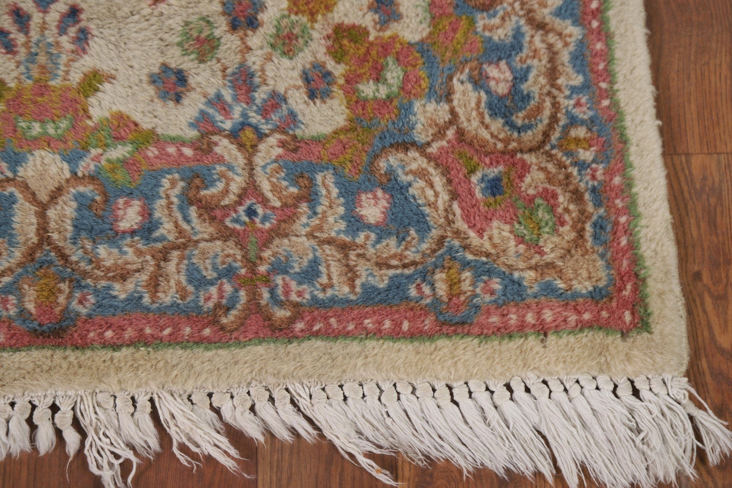 Vegetable Dye Kerman Persian Runner Rug 2x14