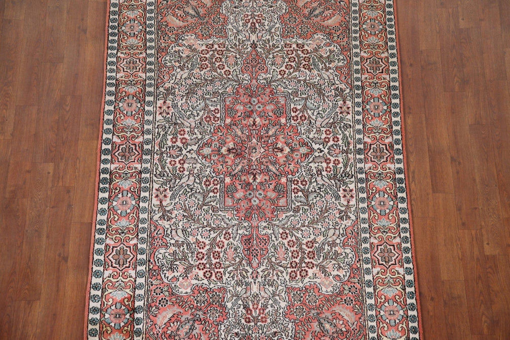 Vintage Kashmir Oriental Area Rug 4x7