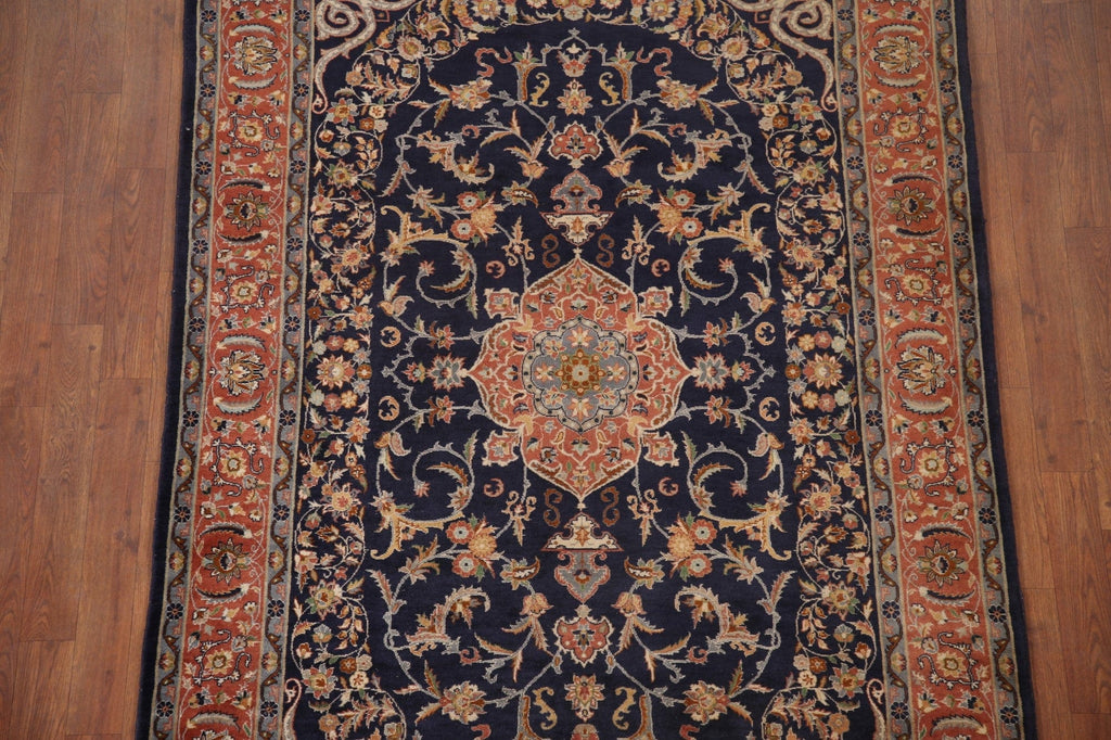 Vegetable Dye Kashan Persian Area Rug 5x7