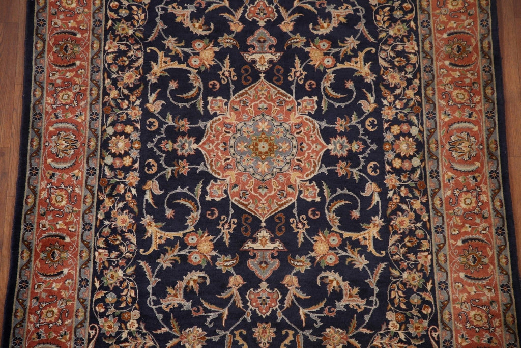 Vegetable Dye Kashan Persian Area Rug 5x7