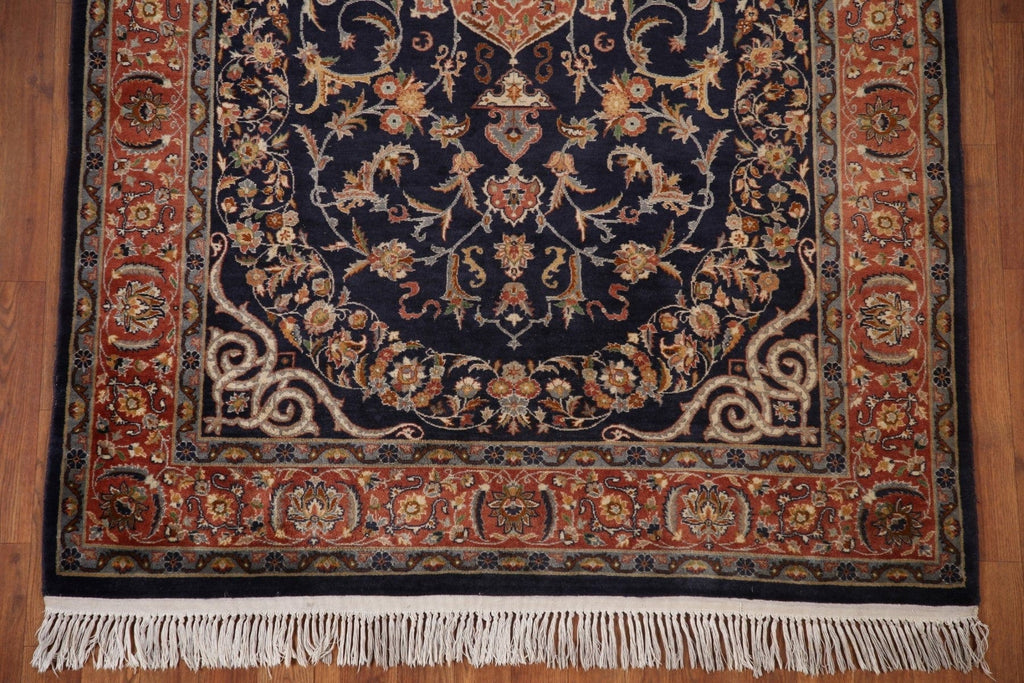 Vegetable Dye Kashan Persian Area Rug 5x7