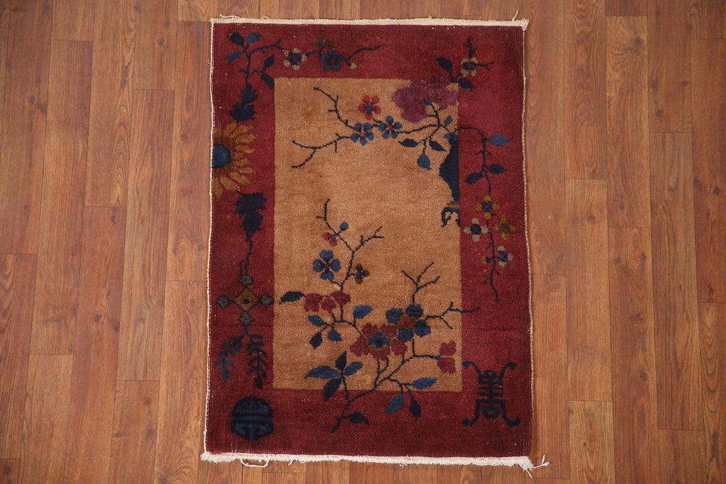 Vegetable Dye Deco Nichols Oriental Rug 2x3