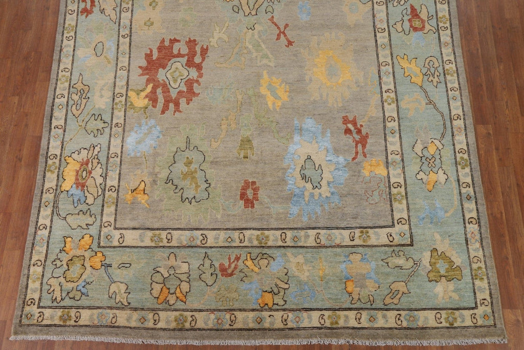 Vegetable Dye Oushak Turkish Area Rug 8x11