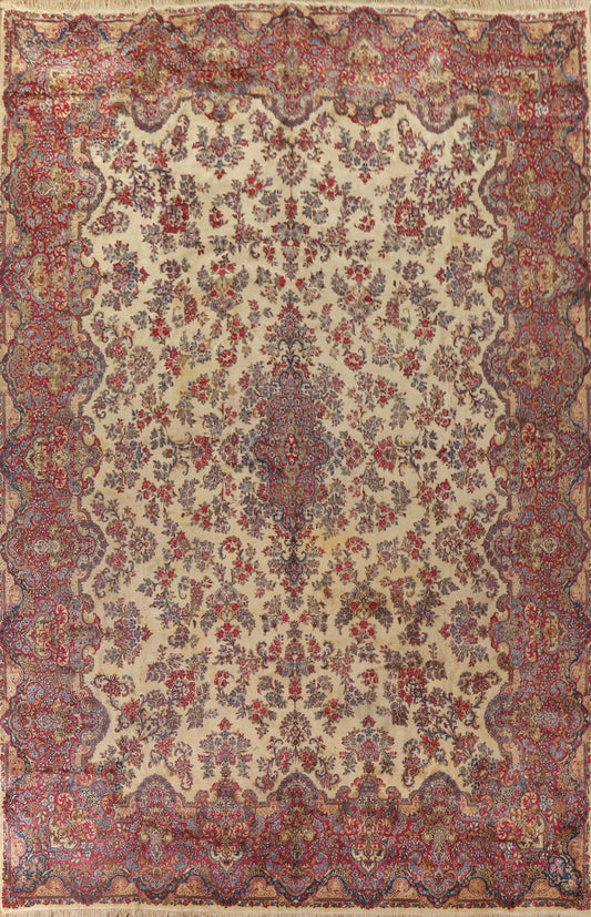 Vegetable Dye Kerman Persian Large Rug 12x17