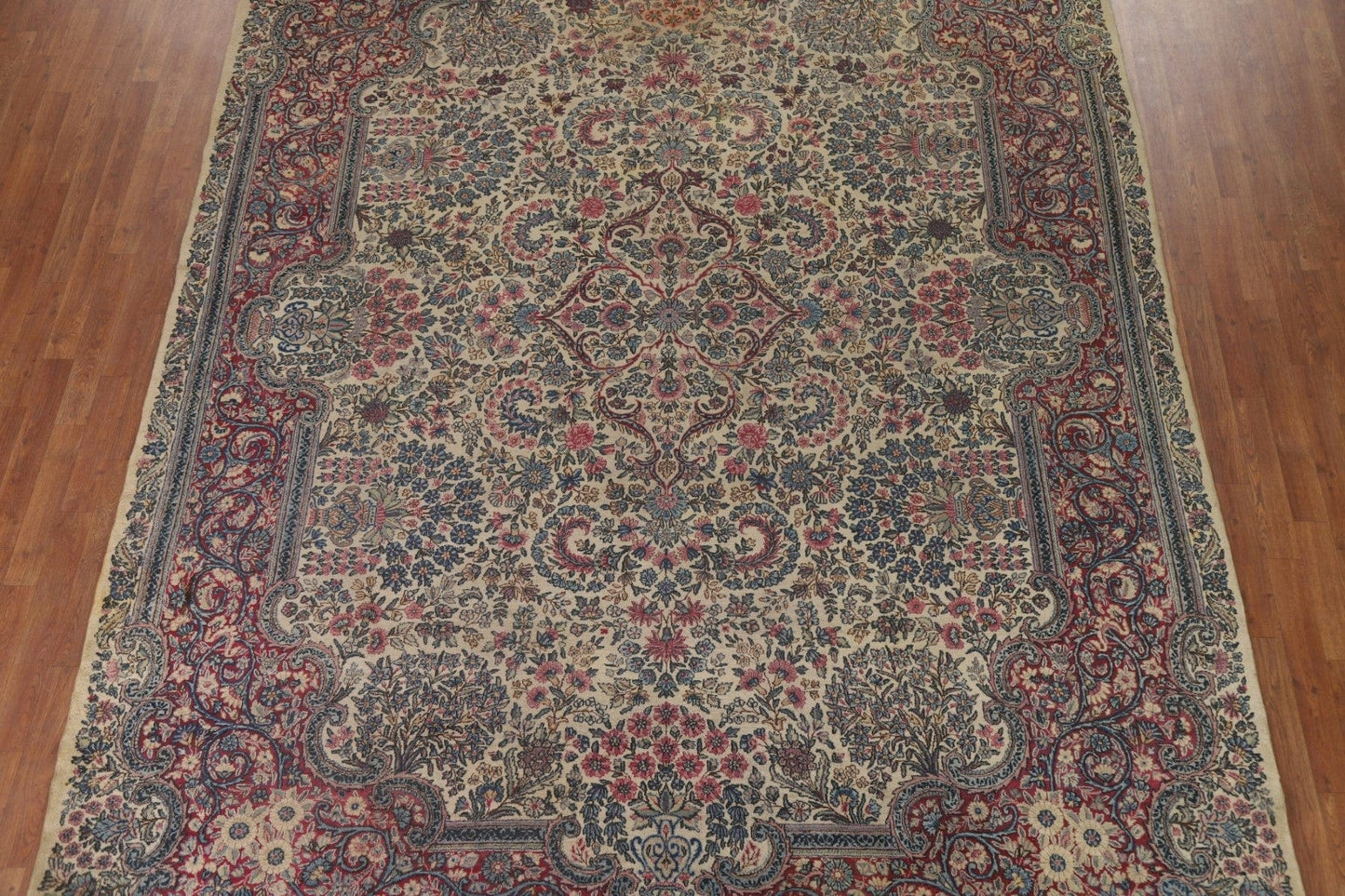 Antique Kerman Lavar Vegetable Dye Persian Rug 9x12