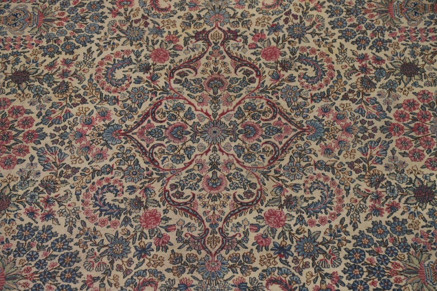 Antique Kerman Lavar Vegetable Dye Persian Rug 9x12