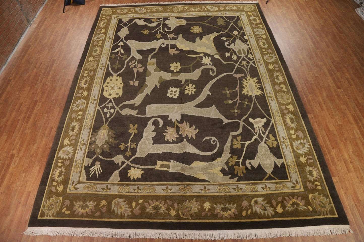 Vegetable Dye Nepalese Oriental Large Rug 12x16