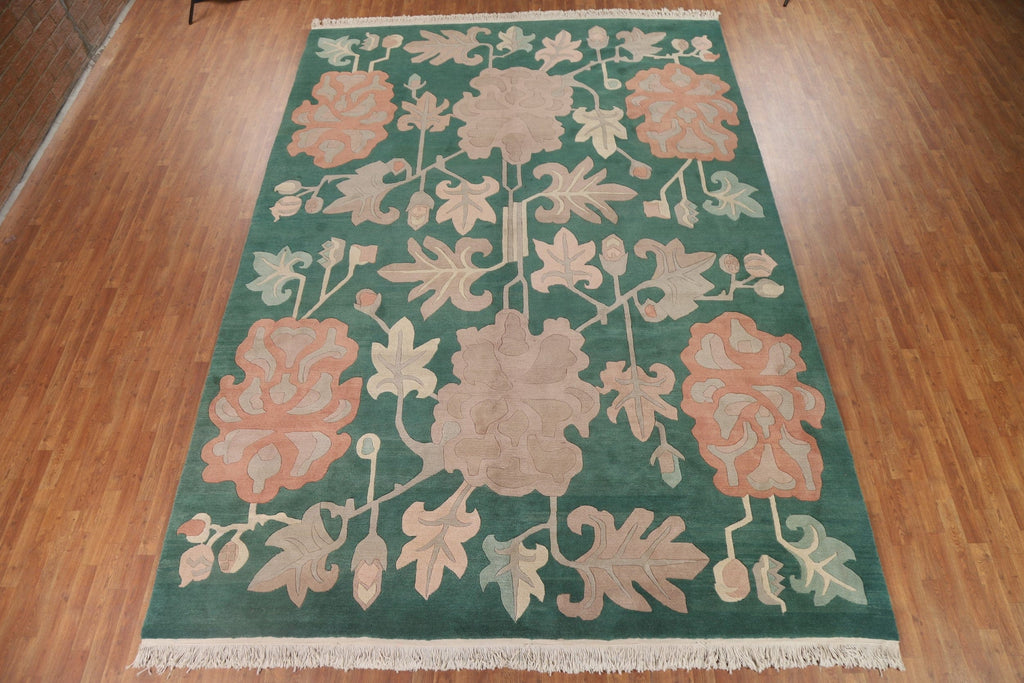 Vegetable Dye Nepalese Oriental Large Rug 10x14