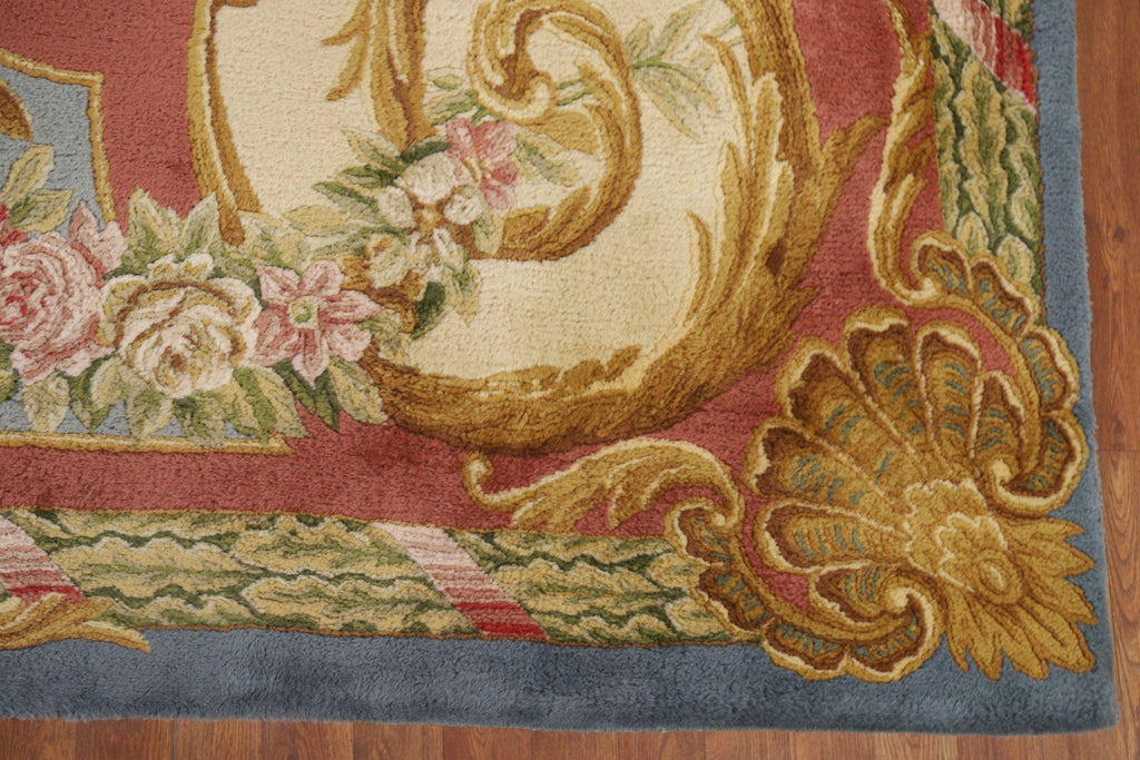 Victorian Style Aubusson Vegetable Dye Area Rug 9x15